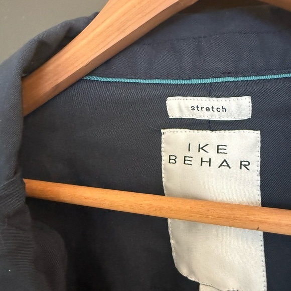Ike Behar S NWOT travel blazer rayon/spandex Navy Lightweight - Picture 5 of 13